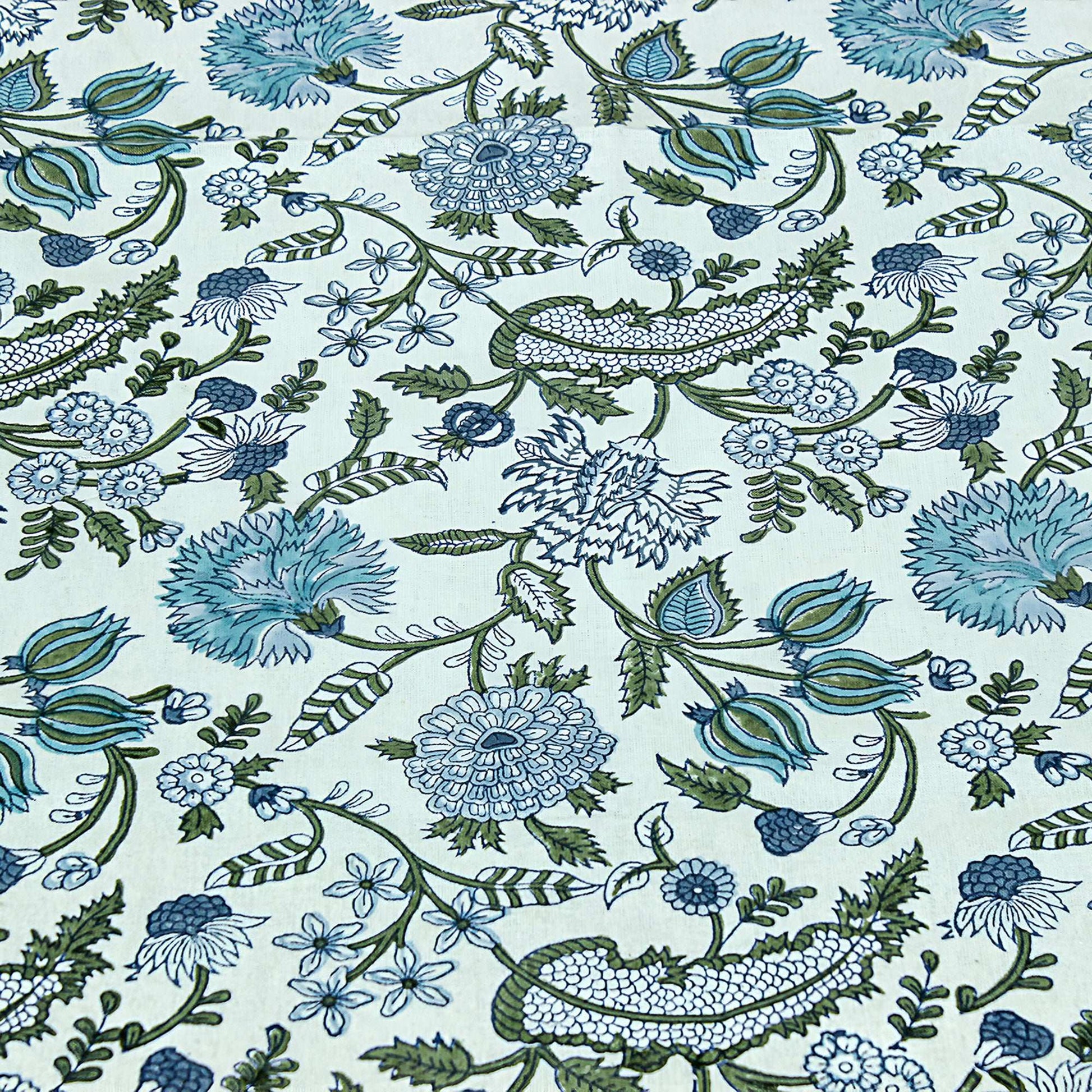 Indian Cotton Block Printed Table Cloth For Dinning Decor - My Store