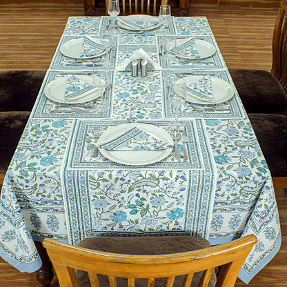 Indian Cotton Block Printed Table Cloth For Dinning Decor - My Store