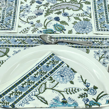 Indian Cotton Block Printed Table Cloth For Dinning Decor - My Store