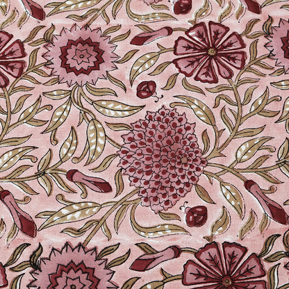 Handmade Block Printed Cotton Round Tablecloth - My Store