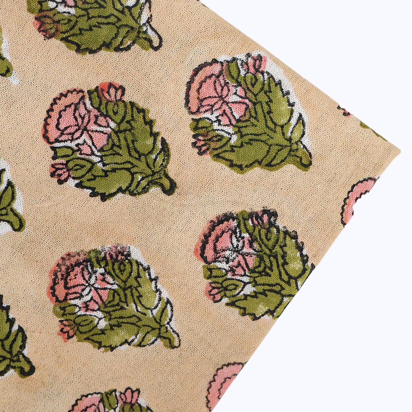 Indian Handmade Block Printed Cotton Napkins Set Of 4 - My Store