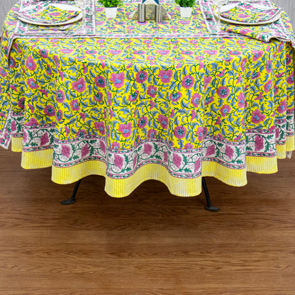 Handmade Block Printed Cotton Tablecloth - My Store