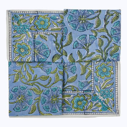 Cotton Handmade Block Printed Napkins Set Of 4 - My Store