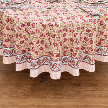 Indian Handmade Block Printed Cotton Tablecloth - My Store