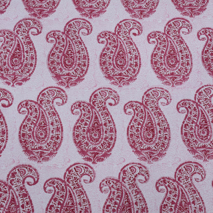 Cotton Bedsheet – Hand Block Floral Print – Red & White – King, Queen, Twin Sizes - My Store