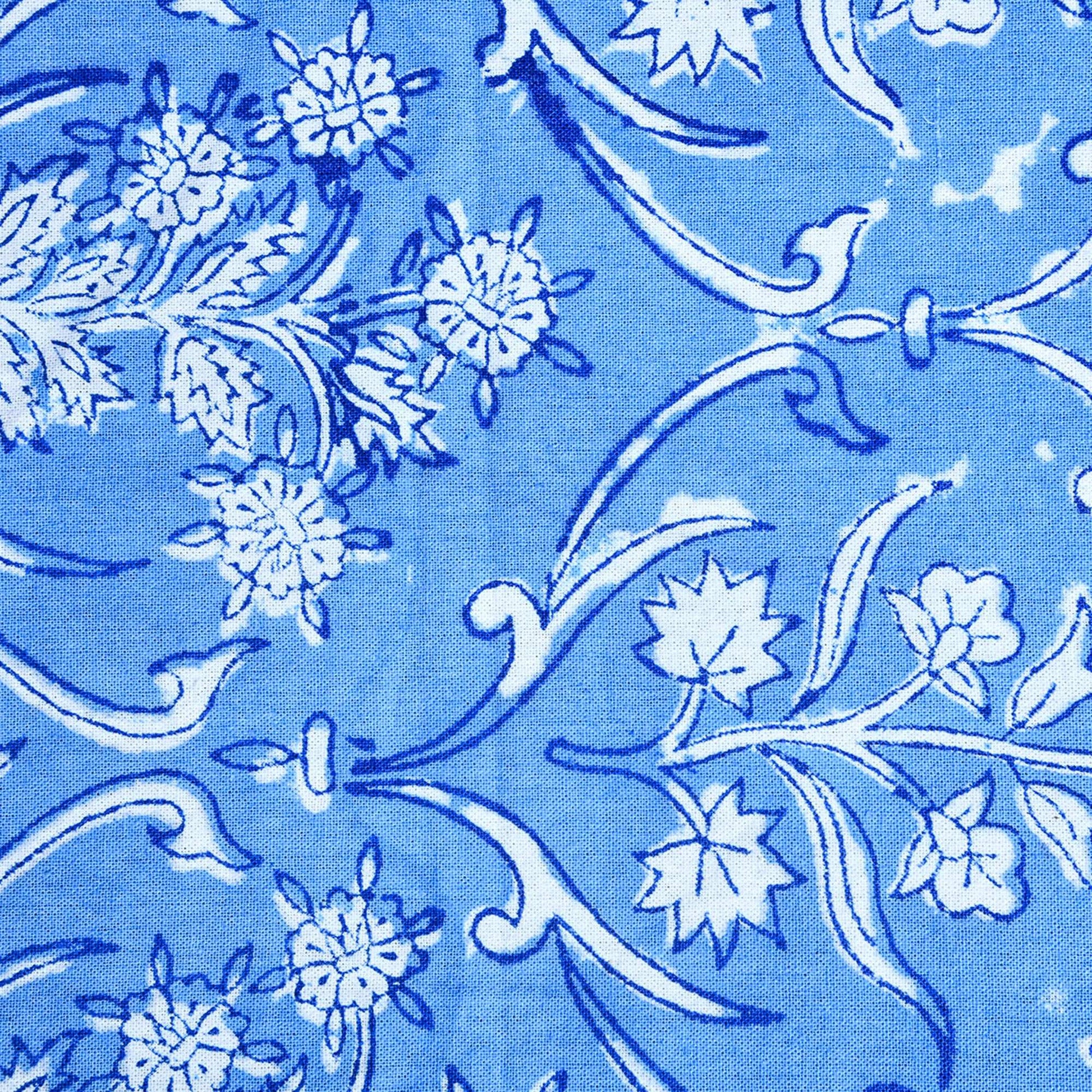 Sky Blue Cotton Tablecloths For Rectangle Tables - My Store