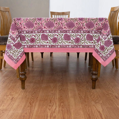 Modern Style Home & Living Pink and Red Floral Table Cloth - My Store