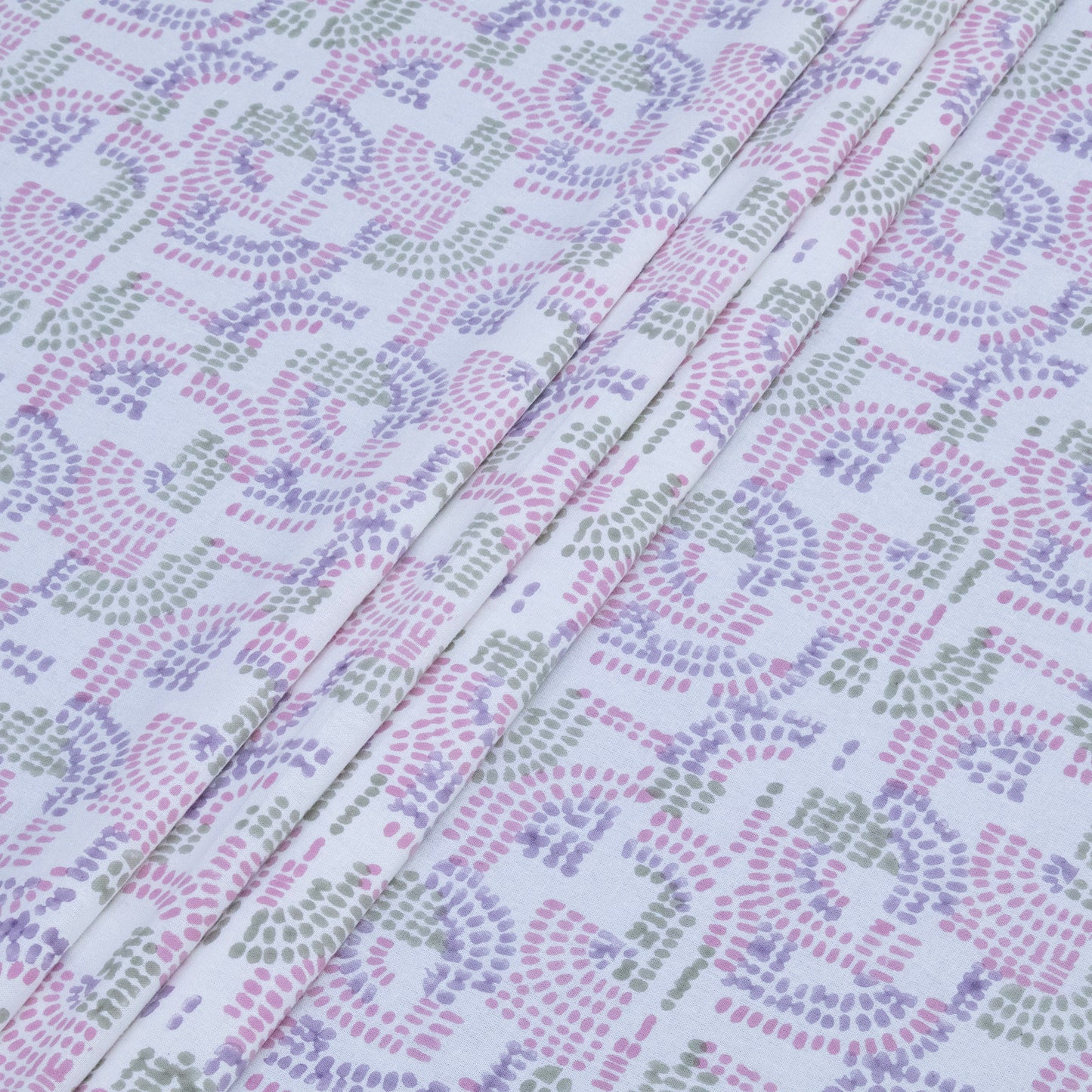 Purple Color Cotton Bedsheet – Hand Block Floral Print– King, Queen, Twin Sizes - My Store