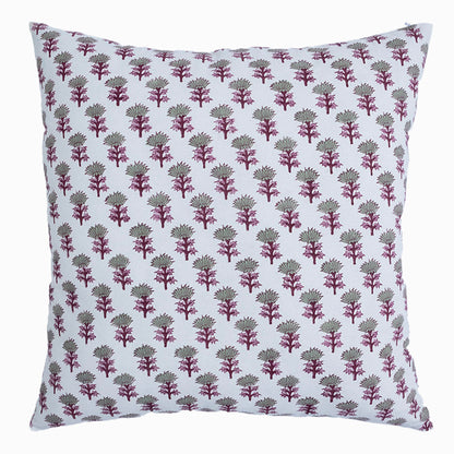 Block Printed Cotton Cushion Cover Floral Print Pillow Cover Handmade Boho Sofa Decor Cushion Cover Case
