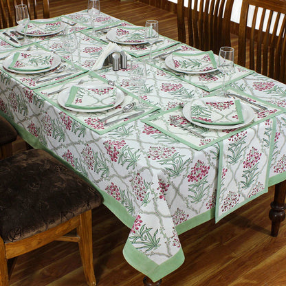 Indian Handmade Block Printed Table Cloth For Dinning Table Cover - My Store