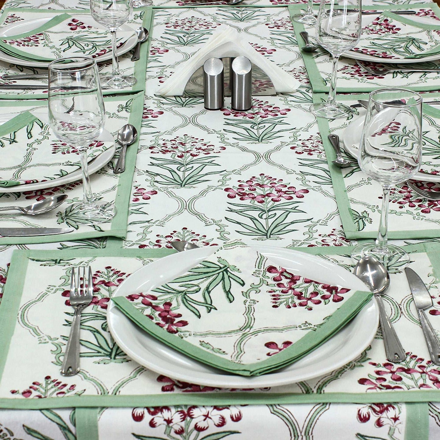 Indian Handmade Block Printed Table Cloth For Dinning Table Cover - My Store