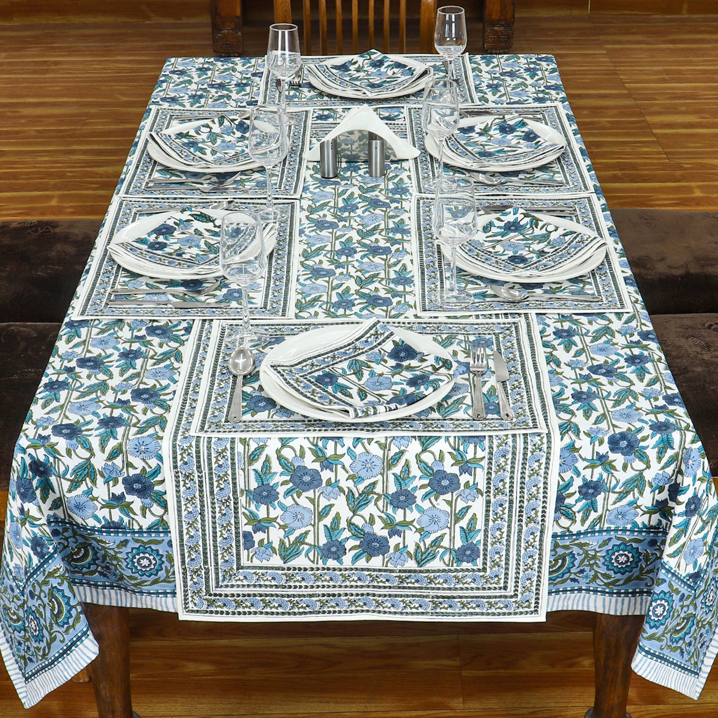 Dinning Table Cover - Block Printed - Handmade - Customize - My Store