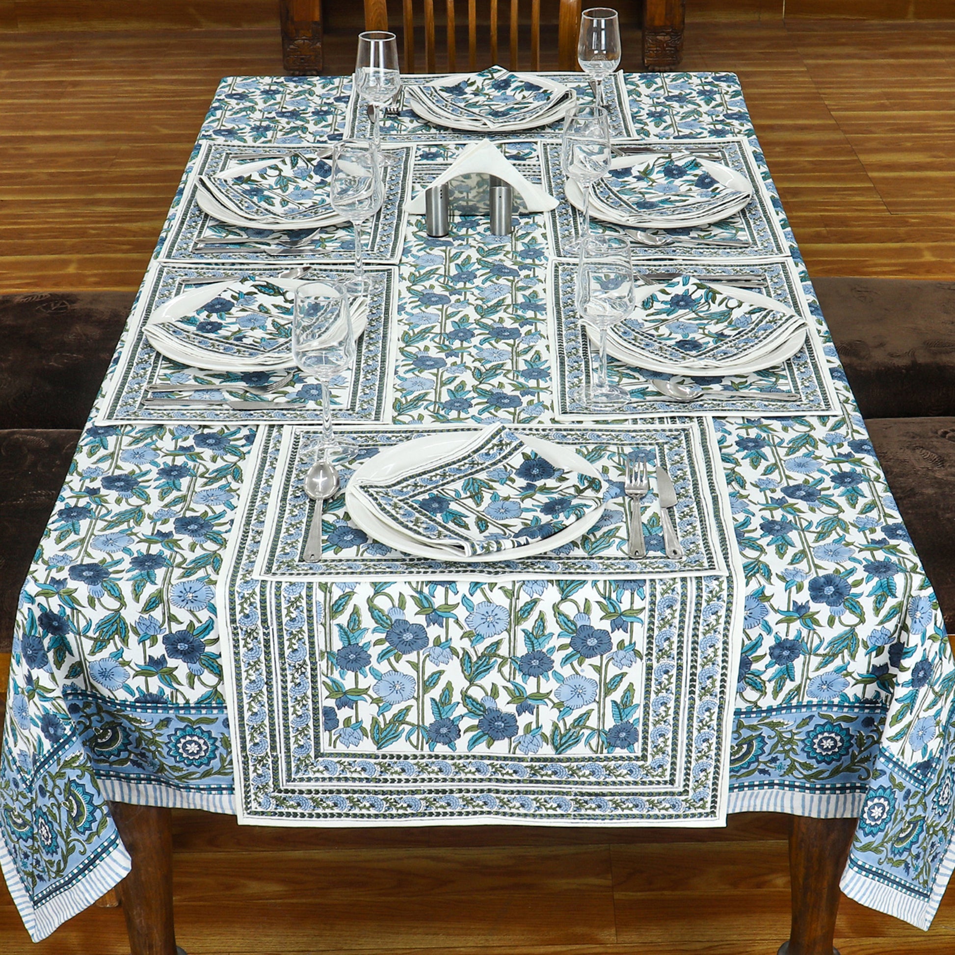 Dinning Table Cover - Block Printed - Handmade - Customize - My Store