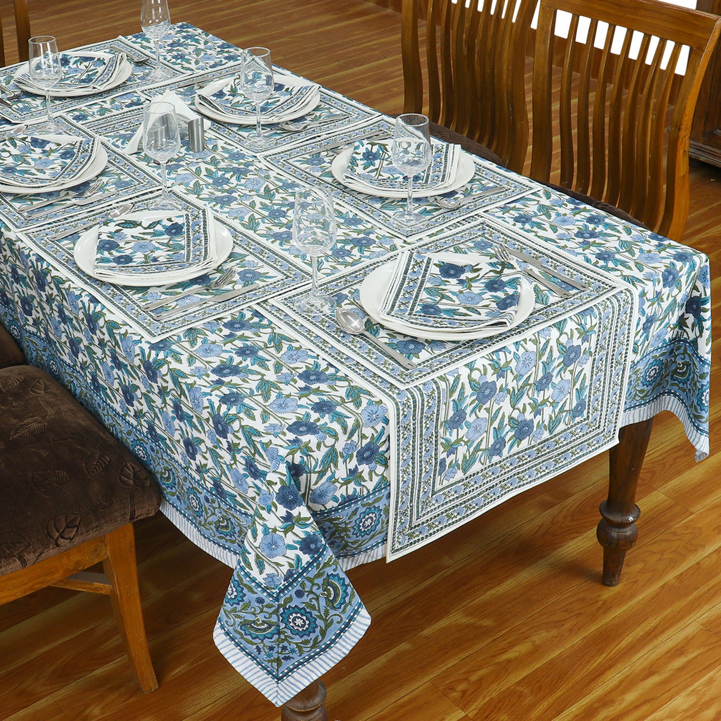 Dinning Table Cover - Block Printed - Handmade - Customize - My Store
