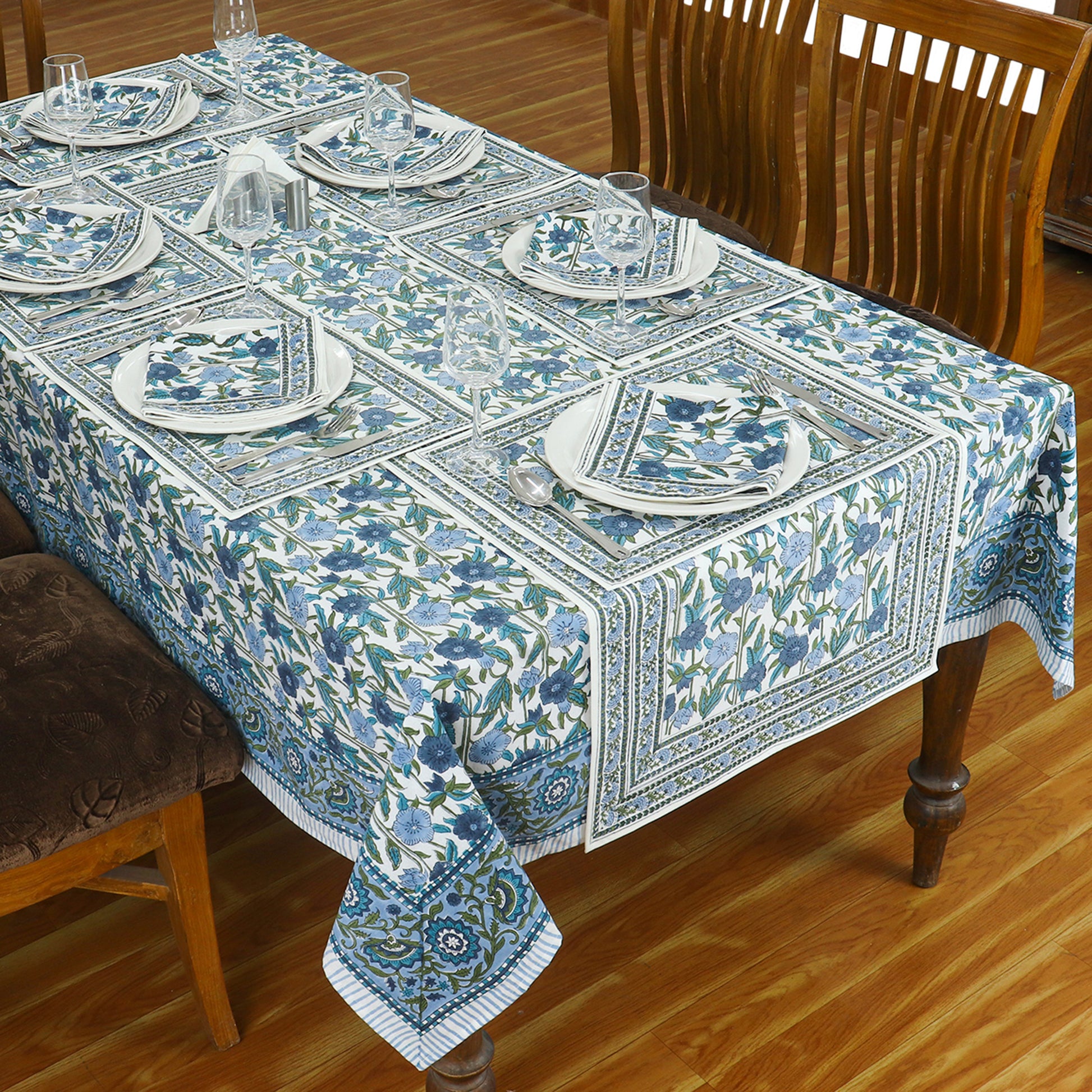 Dinning Table Cover - Block Printed - Handmade - Customize - My Store