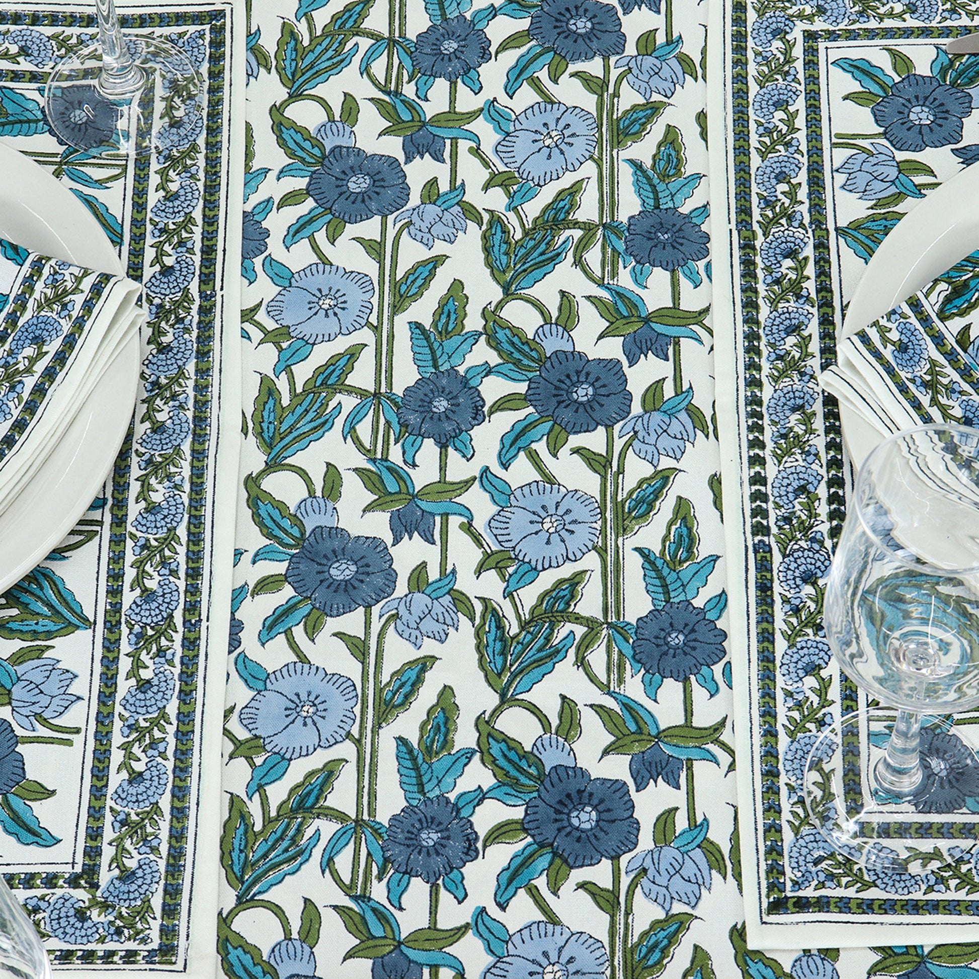 Dinning Table Cover - Block Printed - Handmade - Customize - My Store