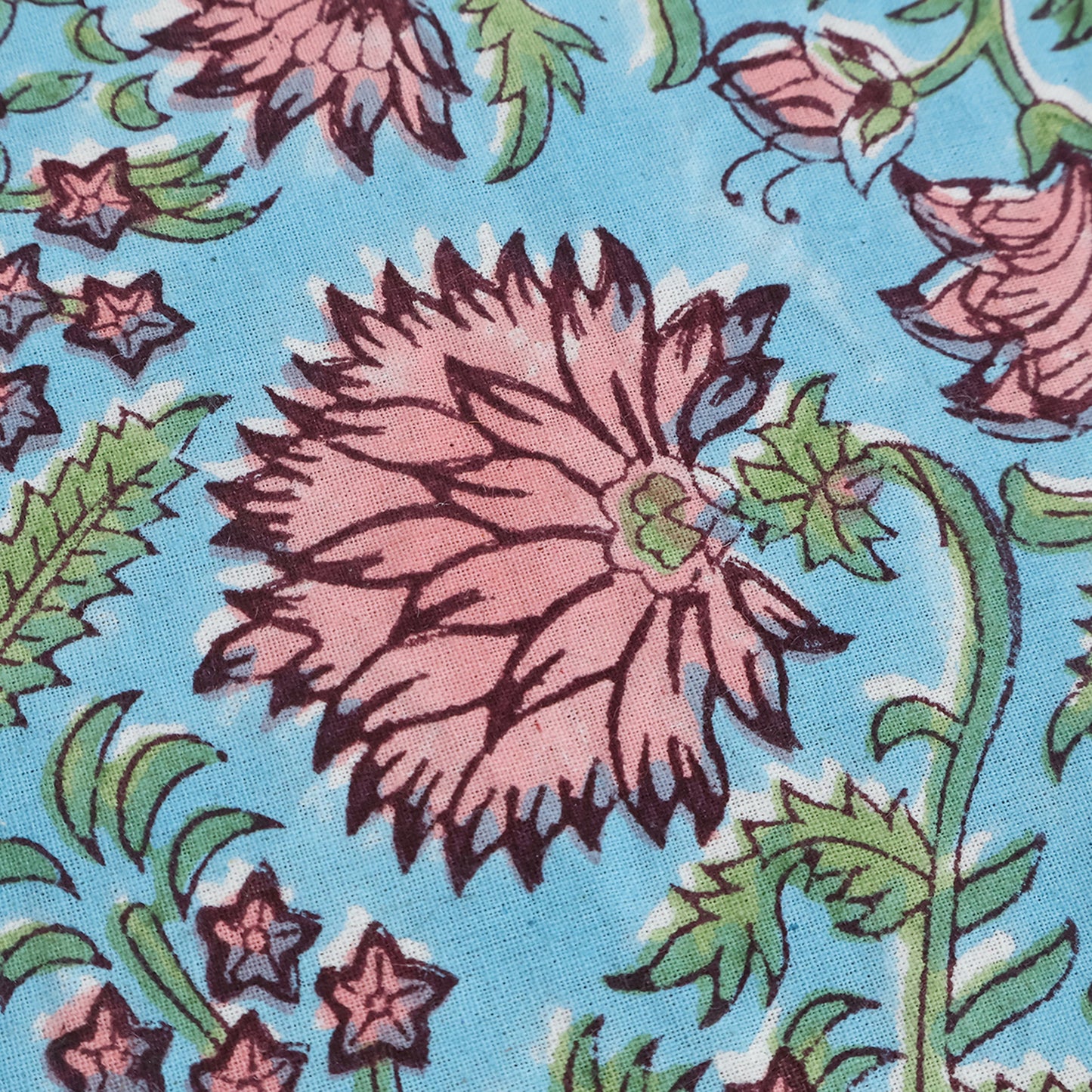 Cotton Hand Block Printed Rectangle Tablecloth for Dinning Decor - My Store