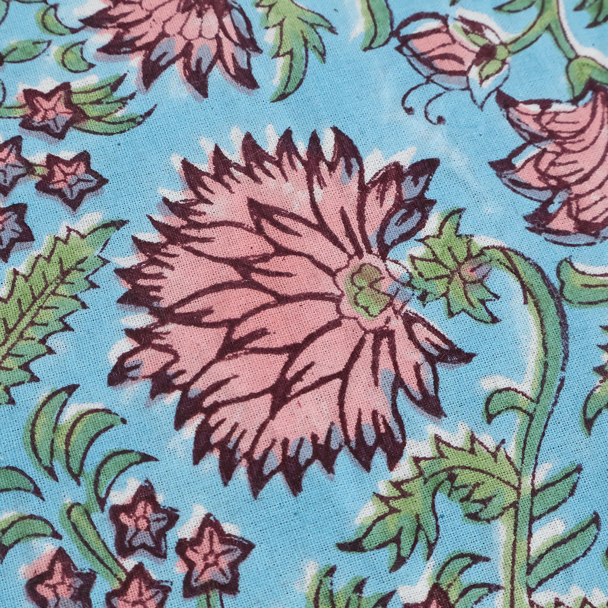 Cotton Hand Block Printed Rectangle Tablecloth for Dinning Decor - My Store