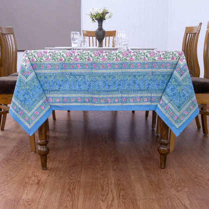 handmade tablecloth, pink and green tablecloth, block printed table cover, cotton table cover, premium cotton tablecloth, floral tablecloth, indian tablecloth, Jaipuri tablecloth, green and pink table linens, boho home decor, table cover for dinning table cover, rectangle table cover, table cloth for dinning decor, custom table cloth,  washable table cloth, outdoor tablecloth, indoor tablecloth, gifts for fathers day