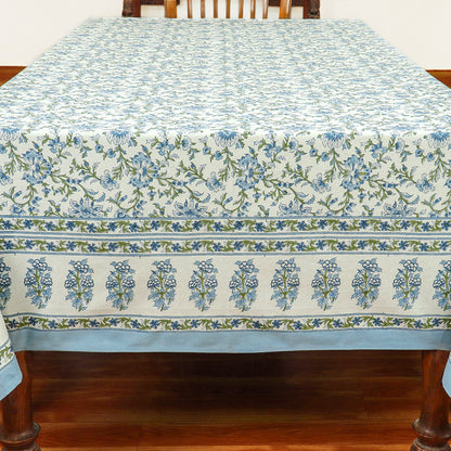 Green With White Handmade Table Cover For Rectangle Dinning Decor - My Store