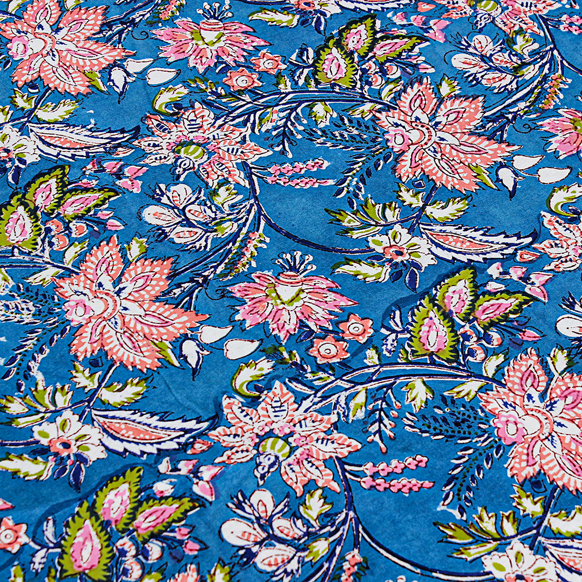 Handmade Block Printed Cotton Round Tablecloth - My Store