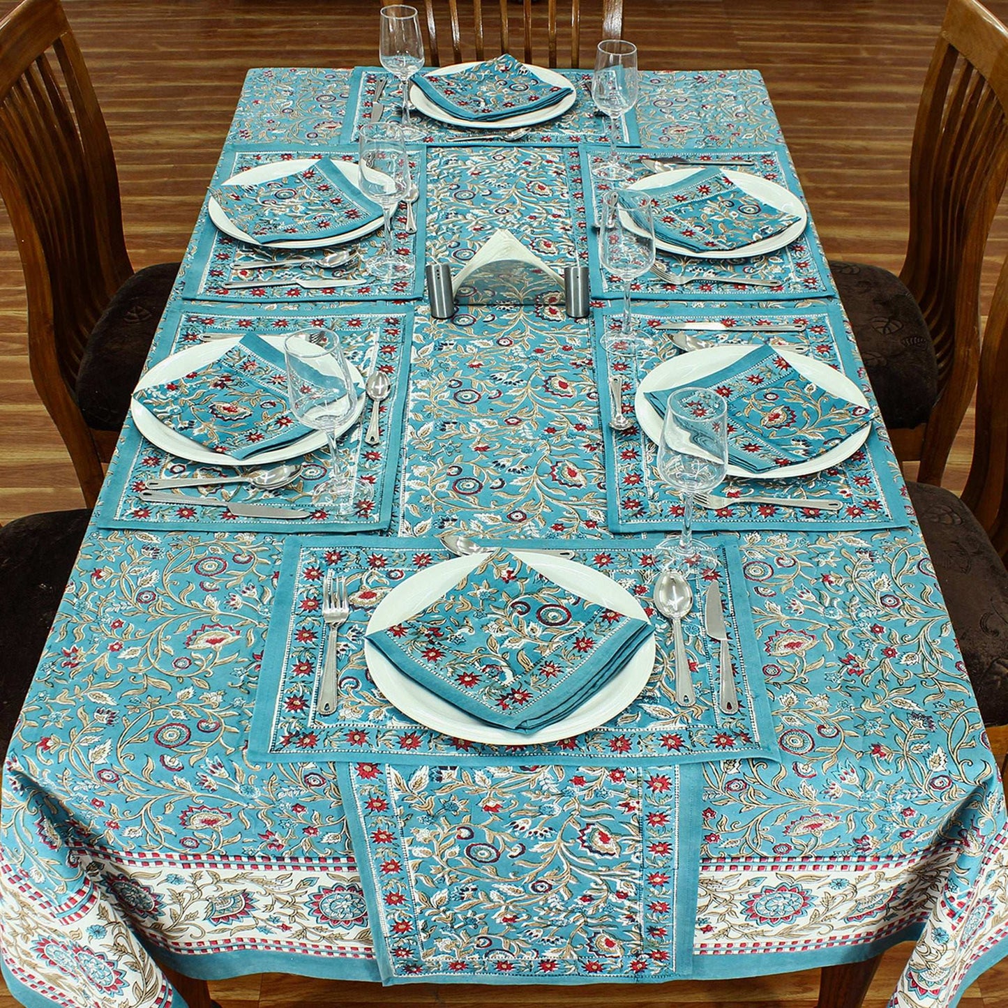 Rectangle Tablecloths, Dining Table Cover Set, Cotton Table Linens, - My Store