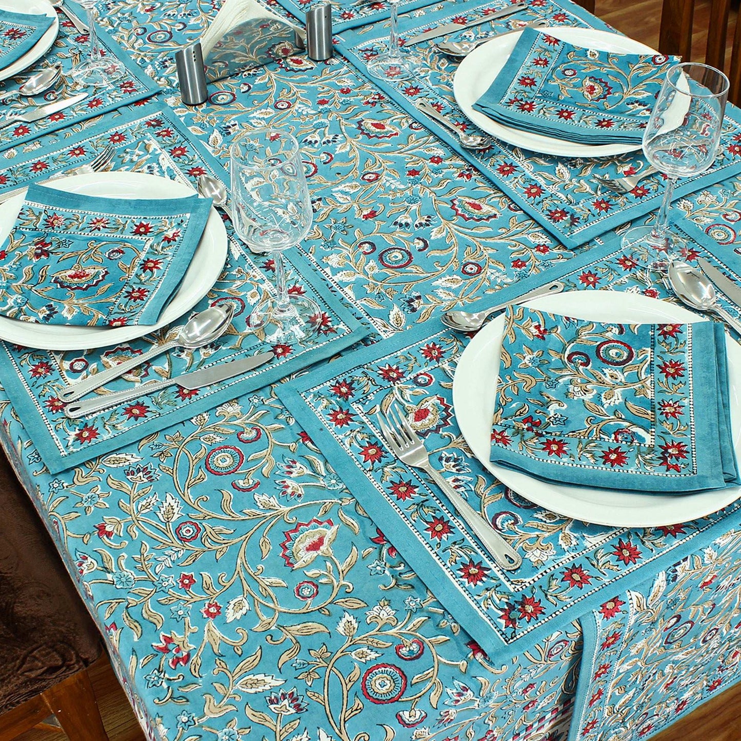 Rectangle Tablecloths, Dining Table Cover Set, Cotton Table Linens, - My Store