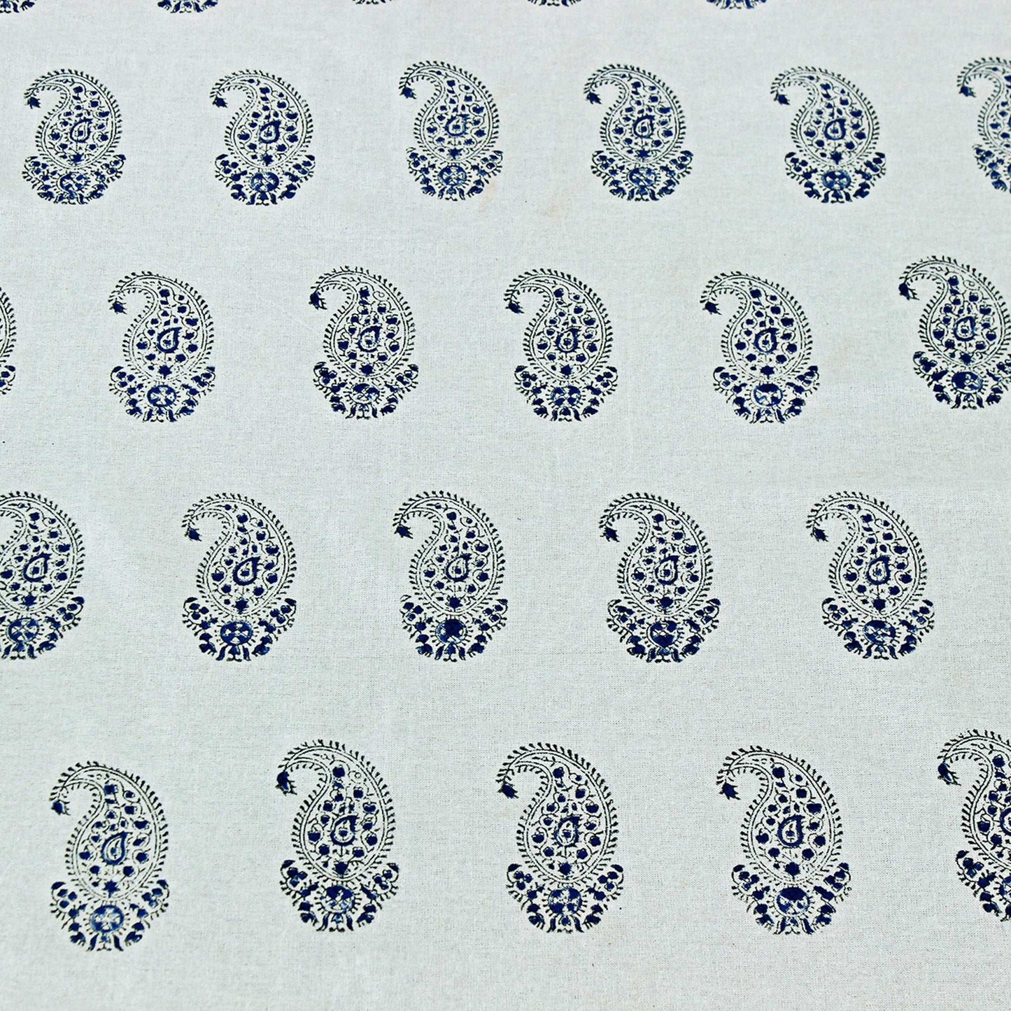 Blue & White Hand Block Printed Tablecloth - Dinner Table Linen - My Store