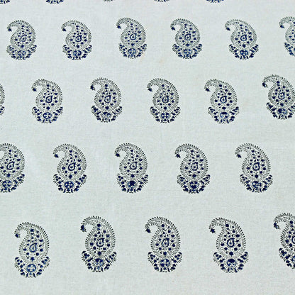 Blue & White Hand Block Printed Tablecloth - Dinner Table Linen - My Store