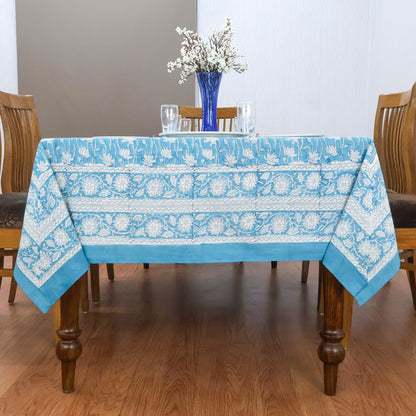 handmade tablecloth, blue and white tablecloth, block printed table cover, cotton table cover, premium cotton tablecloth, floral tablecloth, indian tablecloth, Jaipuri tablecloth, green and pink table linens, boho home decor, table cover for dinning table cover, rectangle table cover, table cloth for dinning decor, custom table cloth,  washable table cloth, outdoor tablecloth, indoor tablecloth, gifts for fathers day