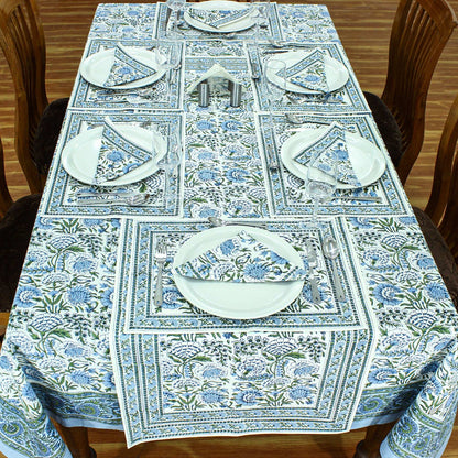 Indian Hand Block Printed Cotton Tablecloth For Dining - My Store