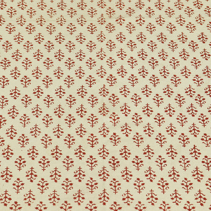 Indian Handmade Block Printed Cotton Red and Black Rectangle Tablecloth - My Store