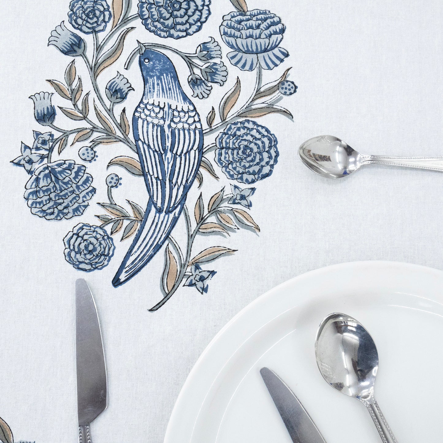 handmade tablecloth, white and beige tablecloth, block printed table cover, cotton table cover, premium cotton tablecloth, floral tablecloth, indian tablecloth, Jaipuri tablecloth, green and pink table linens, boho home decor, table cover for dinning table cover, rectangle table cover, table cloth for dinning decor, custom table cloth,  washable table cloth, outdoor tablecloth, indoor tablecloth, gifts for fathers day