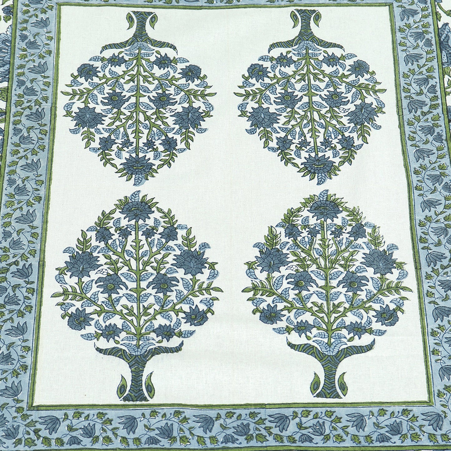 Cotton Block Printed Tablecloth For Dinning Decor - Custom Handmade Table Cover - My Store