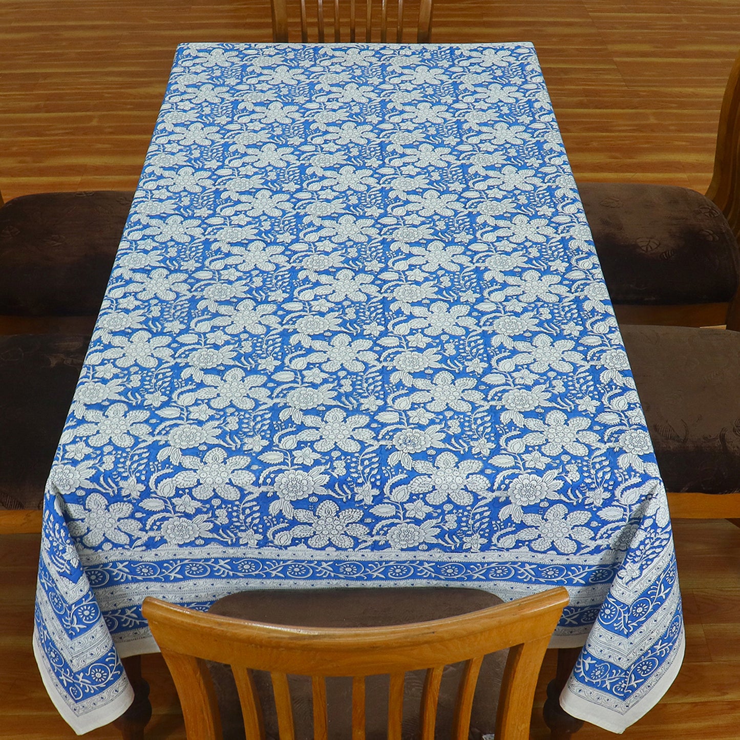 Indian Handmade block Print Floral Rectangle Dinning Table Cover - My Store