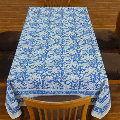 Indian Handmade block Print Floral Rectangle Dinning Table Cover - My Store
