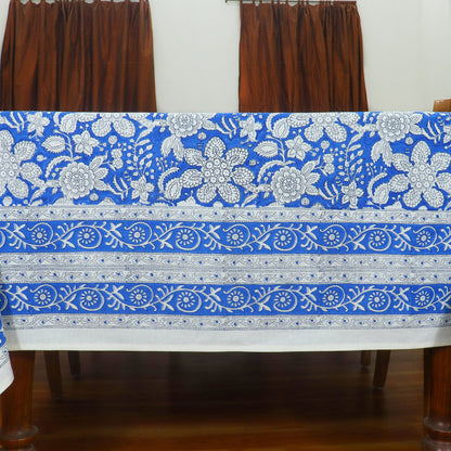 Indian Handmade block Print Floral Rectangle Dinning Table Cover - My Store