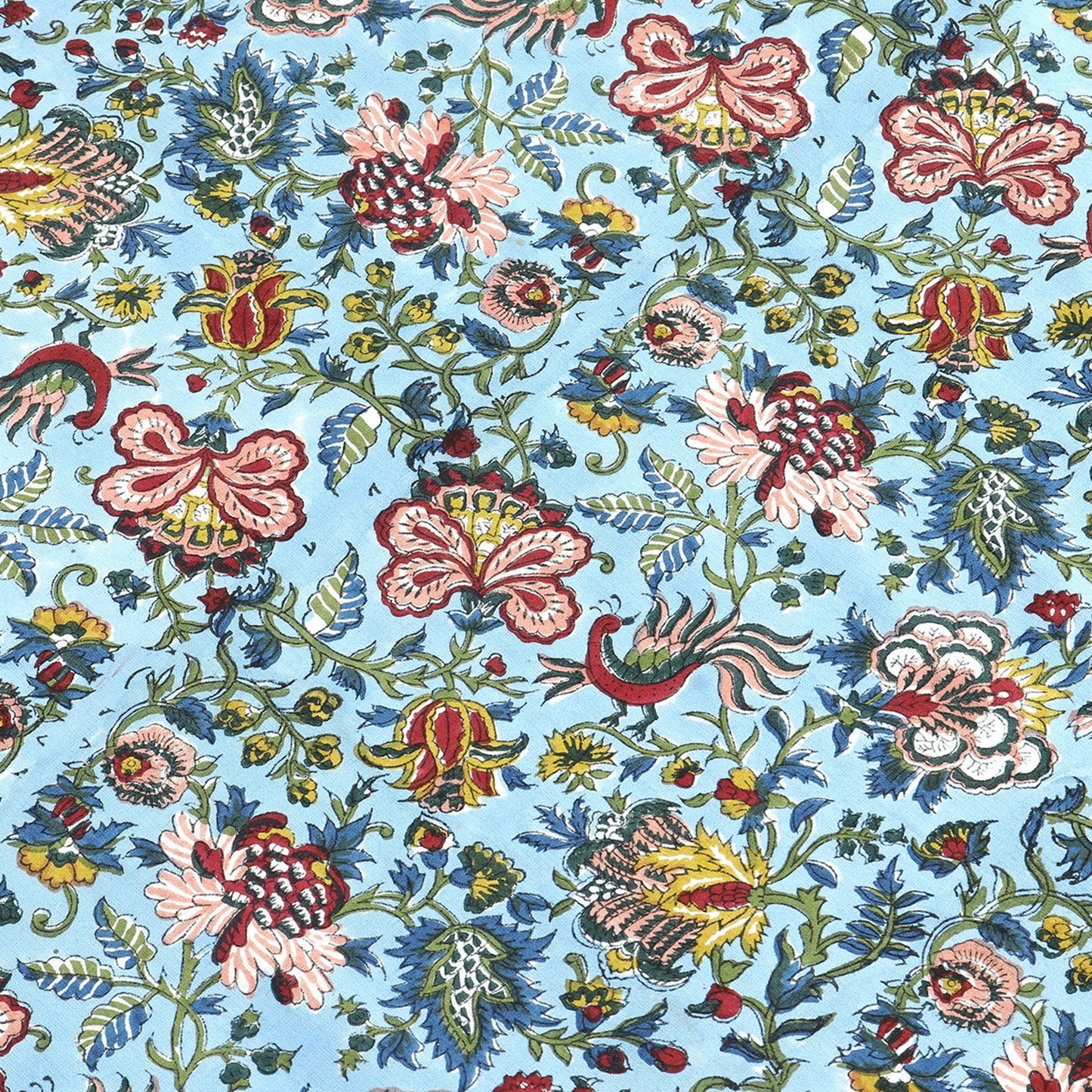 Hand Block Print Tablecloth Blue And White Cotton Table Cover & Linen - My Store