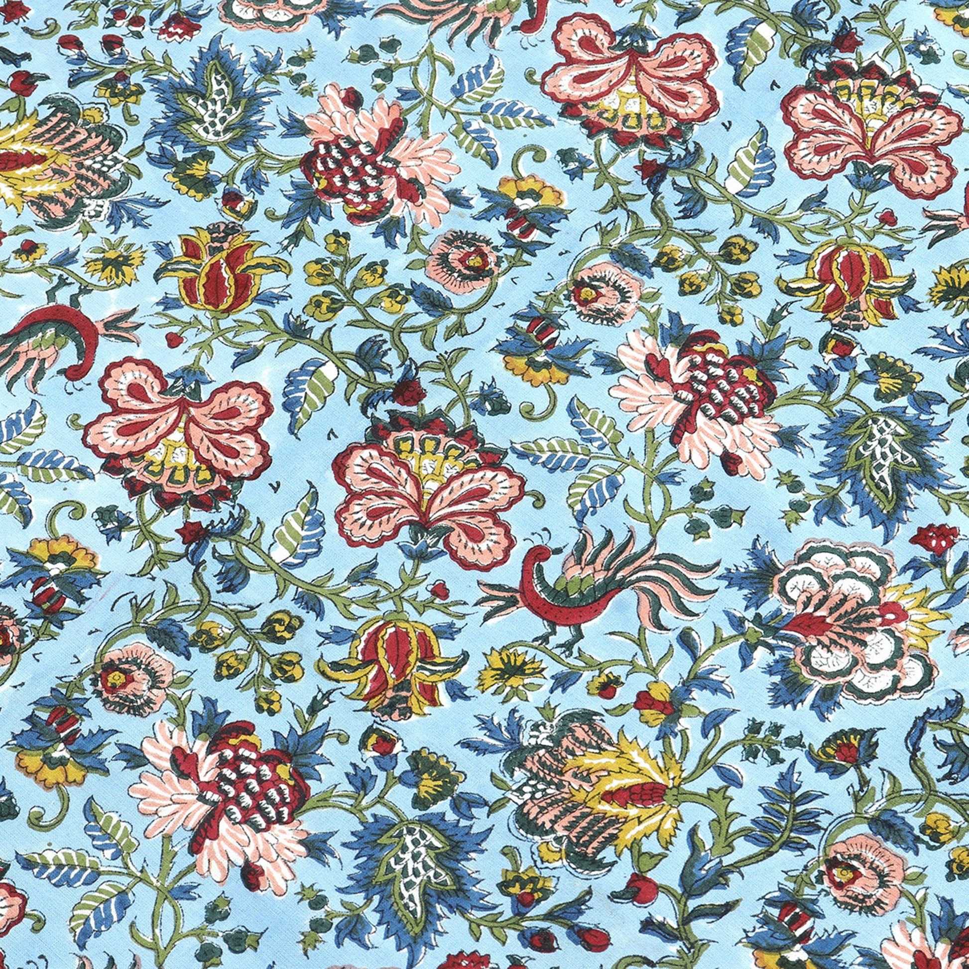 Hand Block Print Tablecloth Blue And White Cotton Table Cover & Linen - My Store