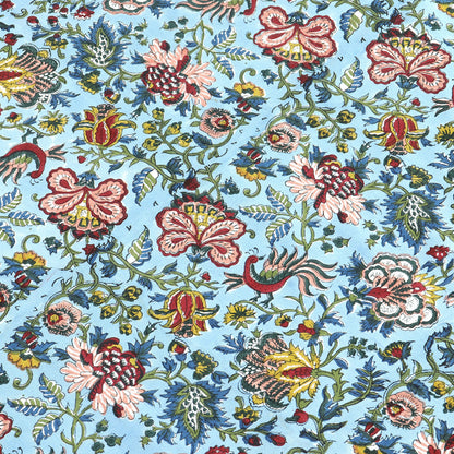 Hand Block Print Tablecloth Blue And White Cotton Table Cover & Linen - My Store