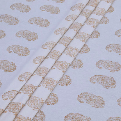 Cotton Bedsheet – Hand Block Floral Print – Peach and White – King, Queen, Twin Sizes - My Store