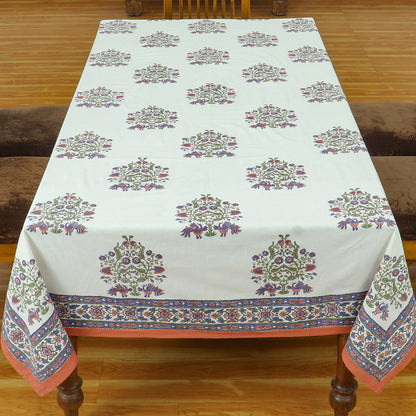 Indian Block Printed Tablecloth - Thanksgiving Table Linen - My Store