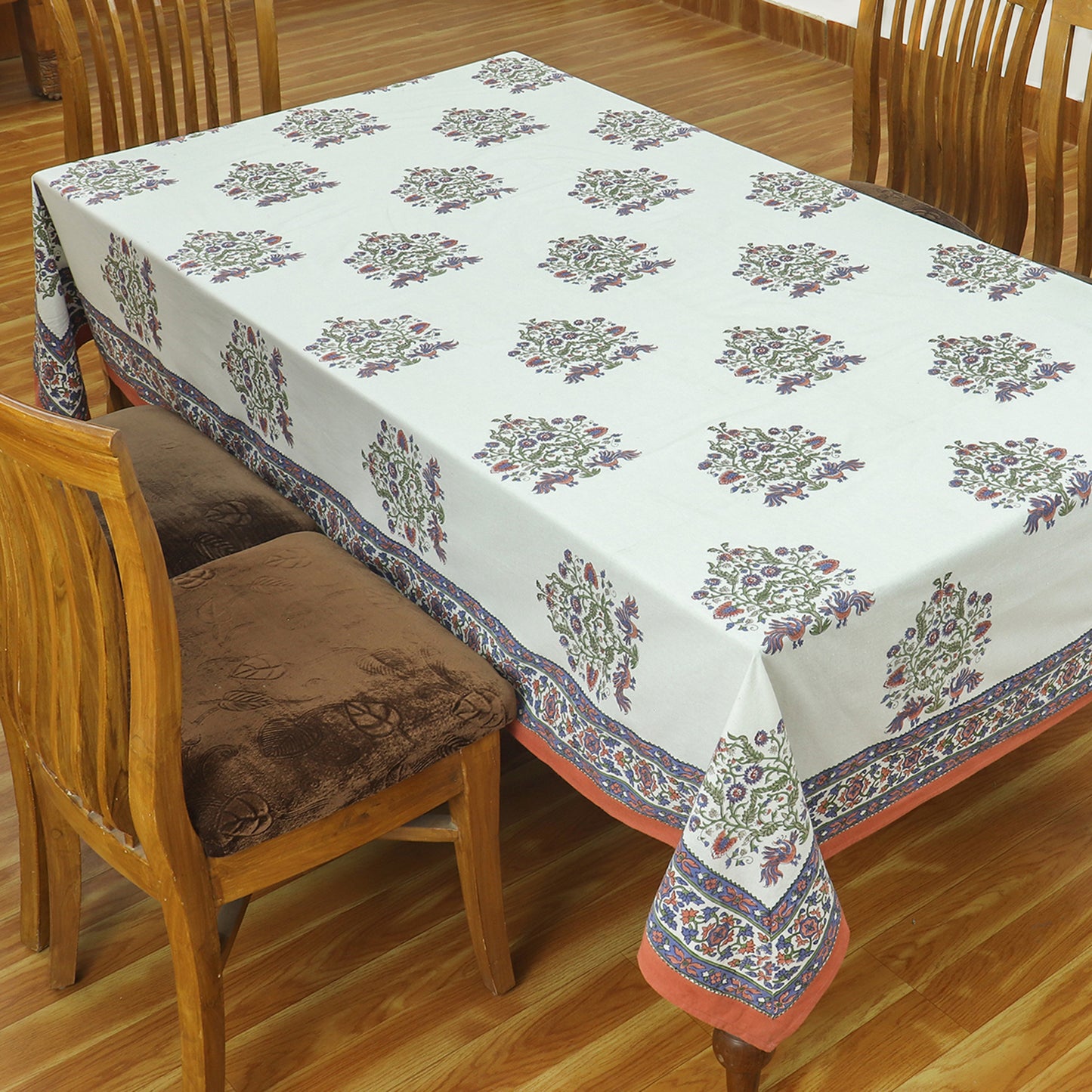 Indian Block Printed Tablecloth - Thanksgiving Table Linen - My Store