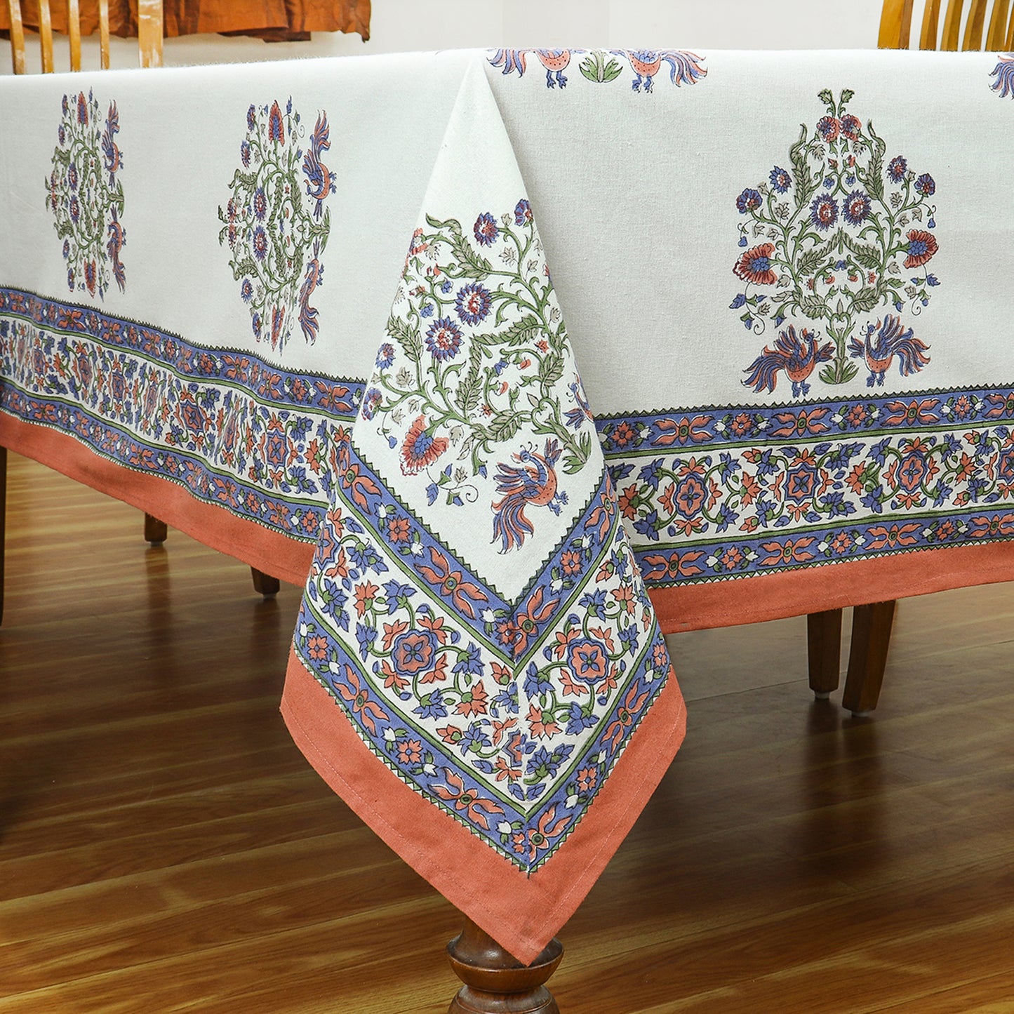 Indian Block Printed Tablecloth - Thanksgiving Table Linen - My Store