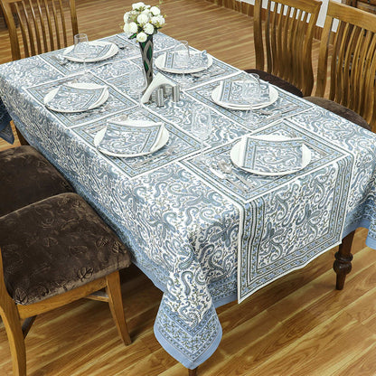 Blue & Green Dining Tablecloth, Wedding Parties Table Decor - My Store