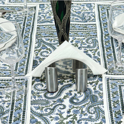 Blue & Green Dining Tablecloth, Wedding Parties Table Decor - My Store