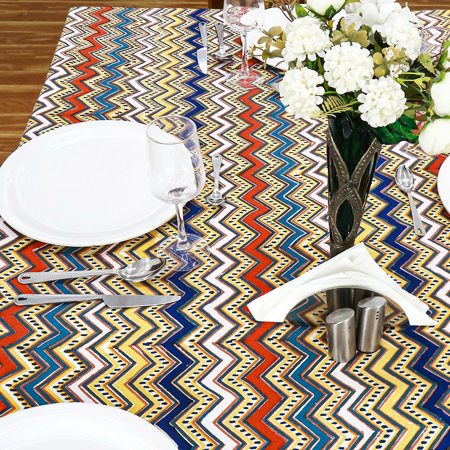 Handmade Multi Color Cotton Yellow Rectangle - My Store