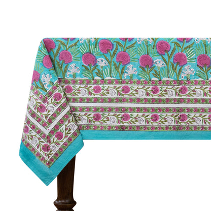 handmade tablecloth, green and pink tablecloth, block printed table cover, cotton table cover, premium cotton tablecloth, floral tablecloth, indian tablecloth, Jaipuri tablecloth, green and pink table linens, boho home decor, table cover for dinning table cover, rectangle table cover, table cloth for dinning decor, custom table cloth,  washable table cloth, outdoor tablecloth, indoor tablecloth, gifts for fathers day