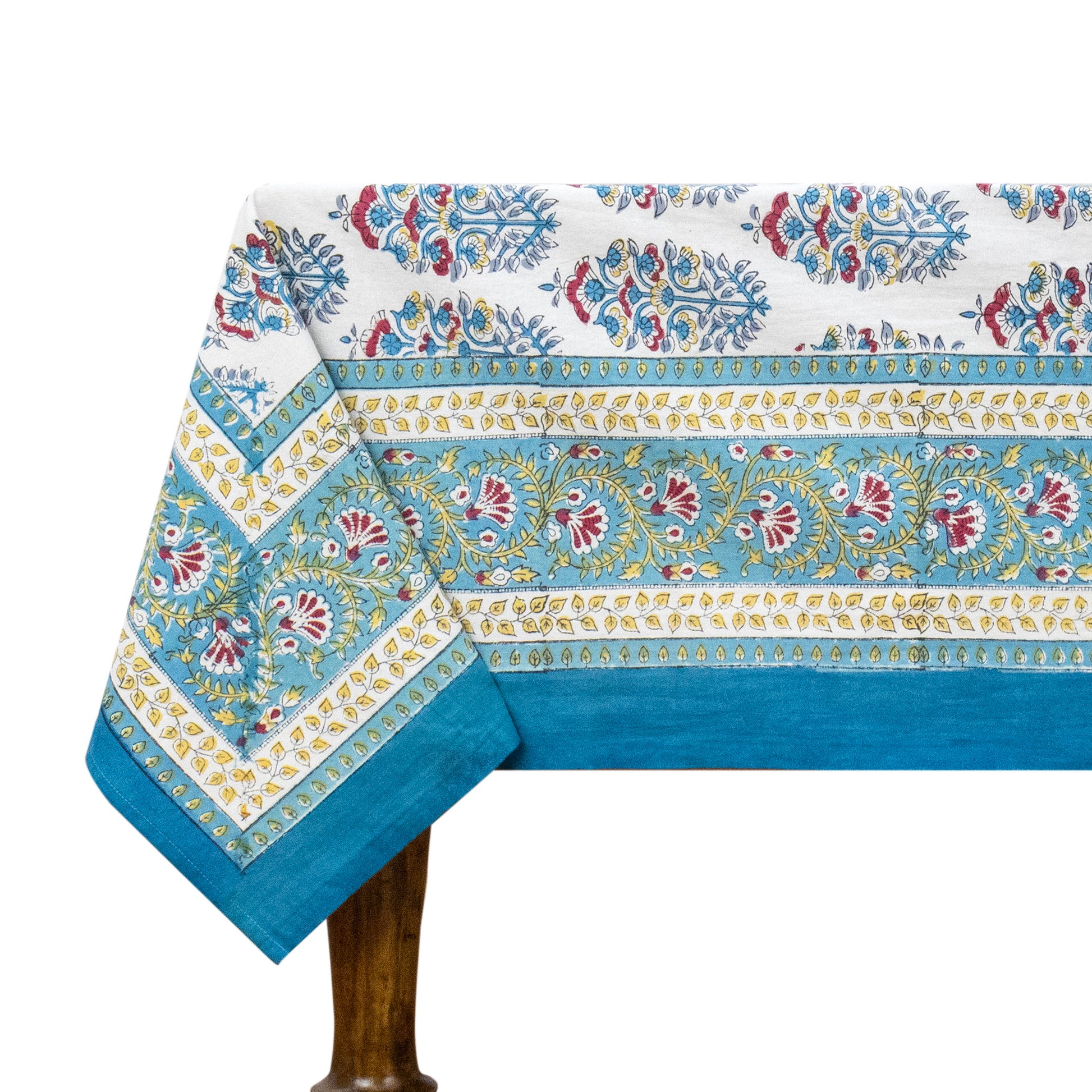 handmade tablecloth, blue and white tablecloth, block printed table cover, cotton table cover, premium cotton tablecloth, floral tablecloth, indian tablecloth, Jaipuri tablecloth, green and pink table linens, boho home decor, table cover for dinning table cover, rectangle table cover, table cloth for dinning decor, custom table cloth,  washable table cloth, outdoor tablecloth, indoor tablecloth, gifts for fathers day