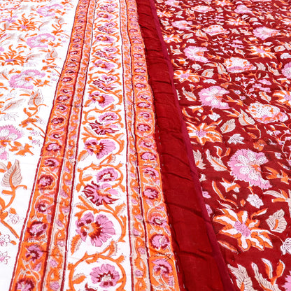 Indian Hand Block Printed Cotton Quilts - My Store